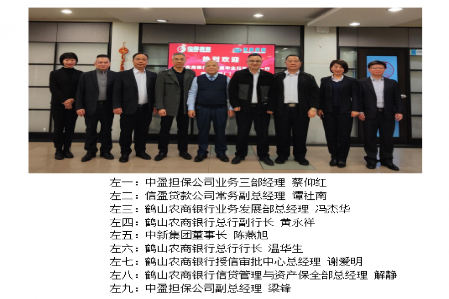 鶴山農(nóng)商銀行總行溫華生行長(zhǎng)領(lǐng)導(dǎo)一行蒞臨指導(dǎo)